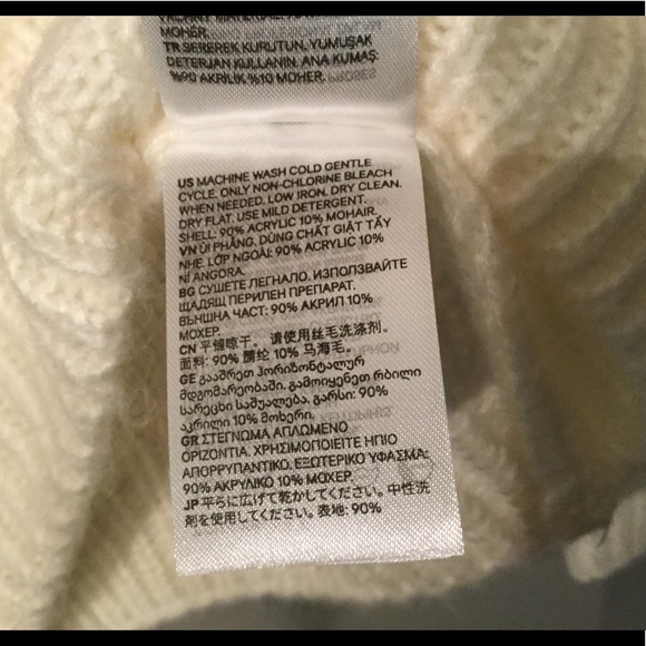 H&M Cream Long Sleeve Sweater NWT - Picture 7 of 9